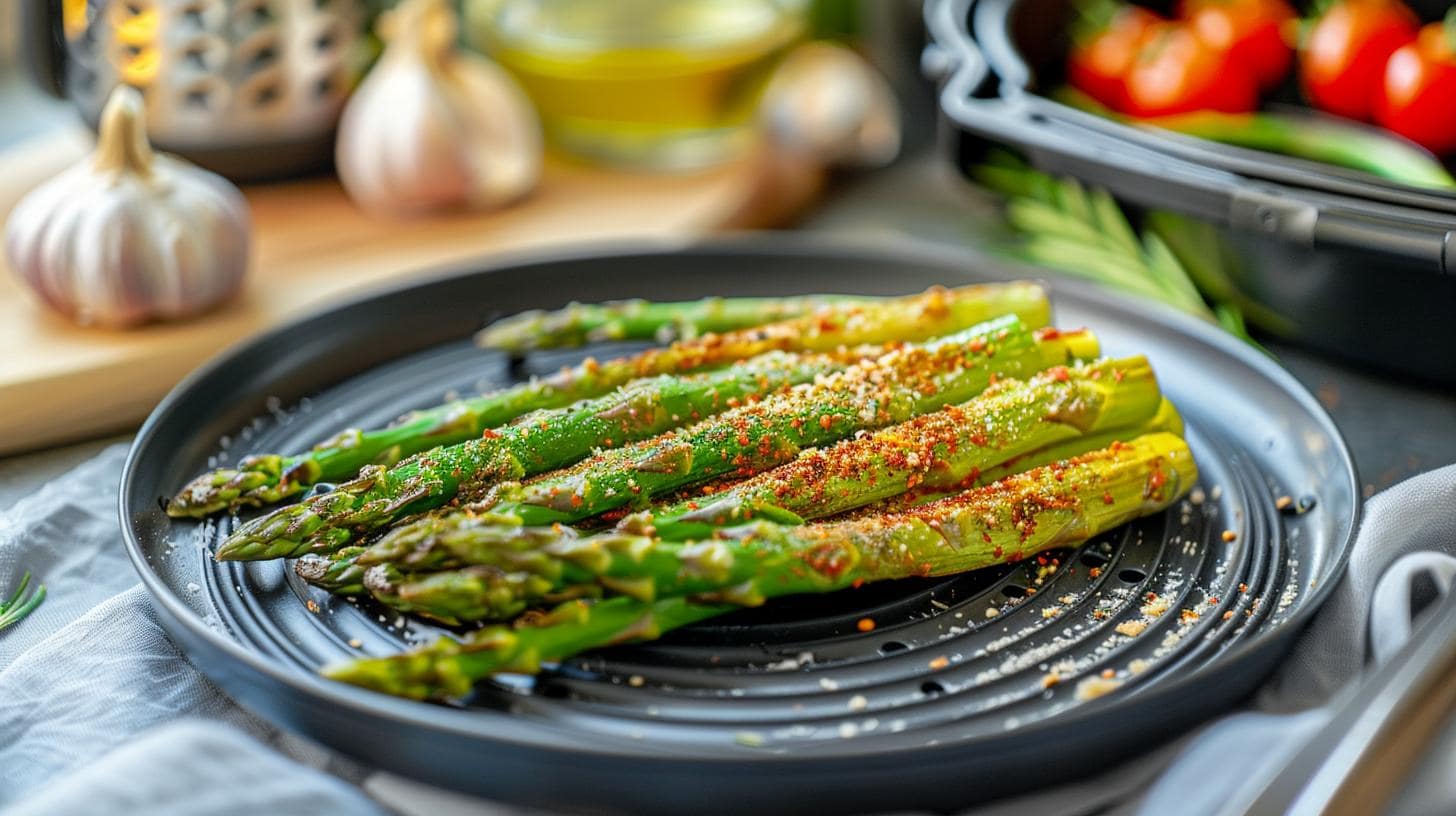 Recette Asperges au parmesan air fryer