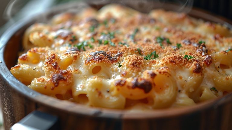 Recette Macaroni aux trois fromages air fryer