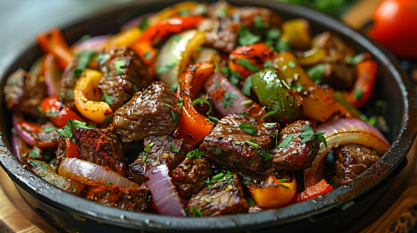 Fajitas au bœuf air fryer