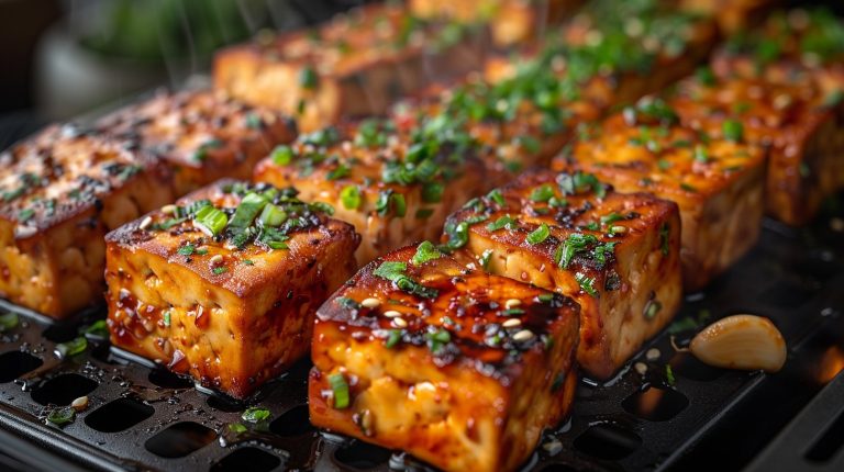 Recette Tofu mariné air fryer