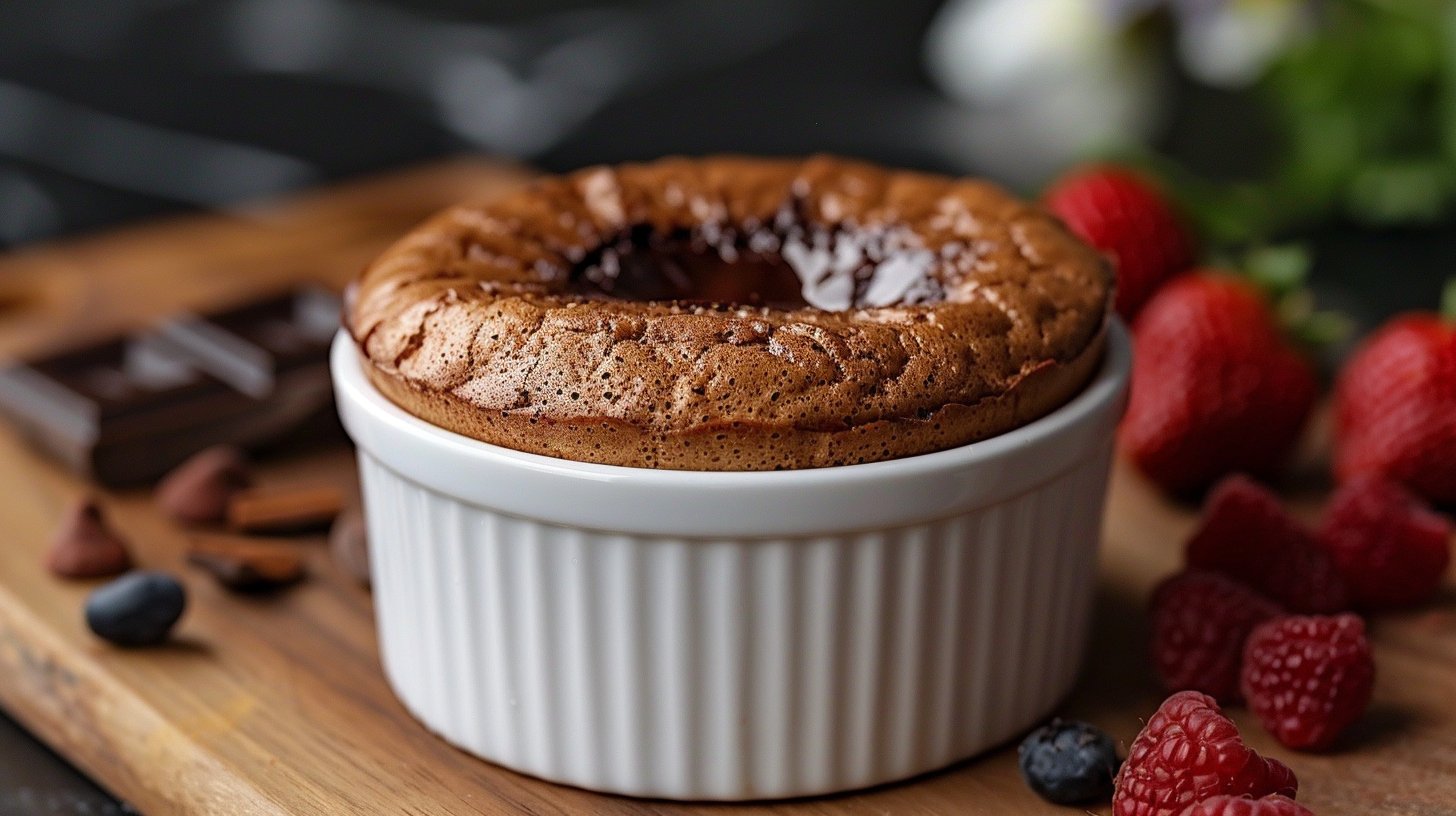 Soufflé au chocolat à l'Air Fryer de Stephy