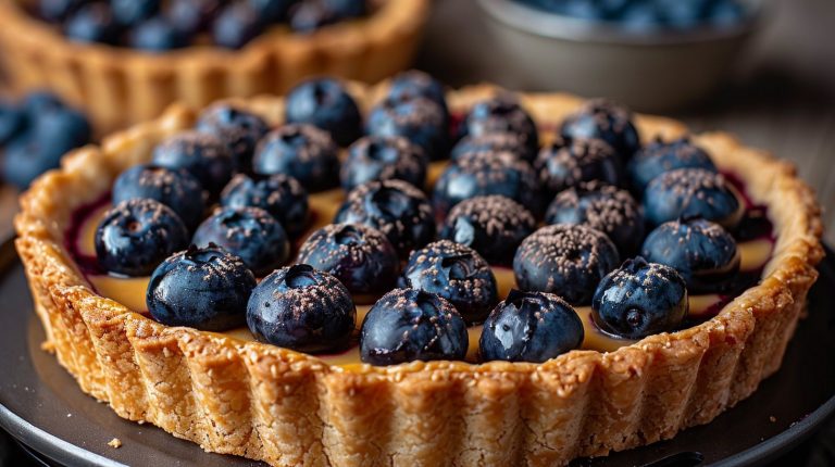 Recette Tarte aux myrtilles air fryer