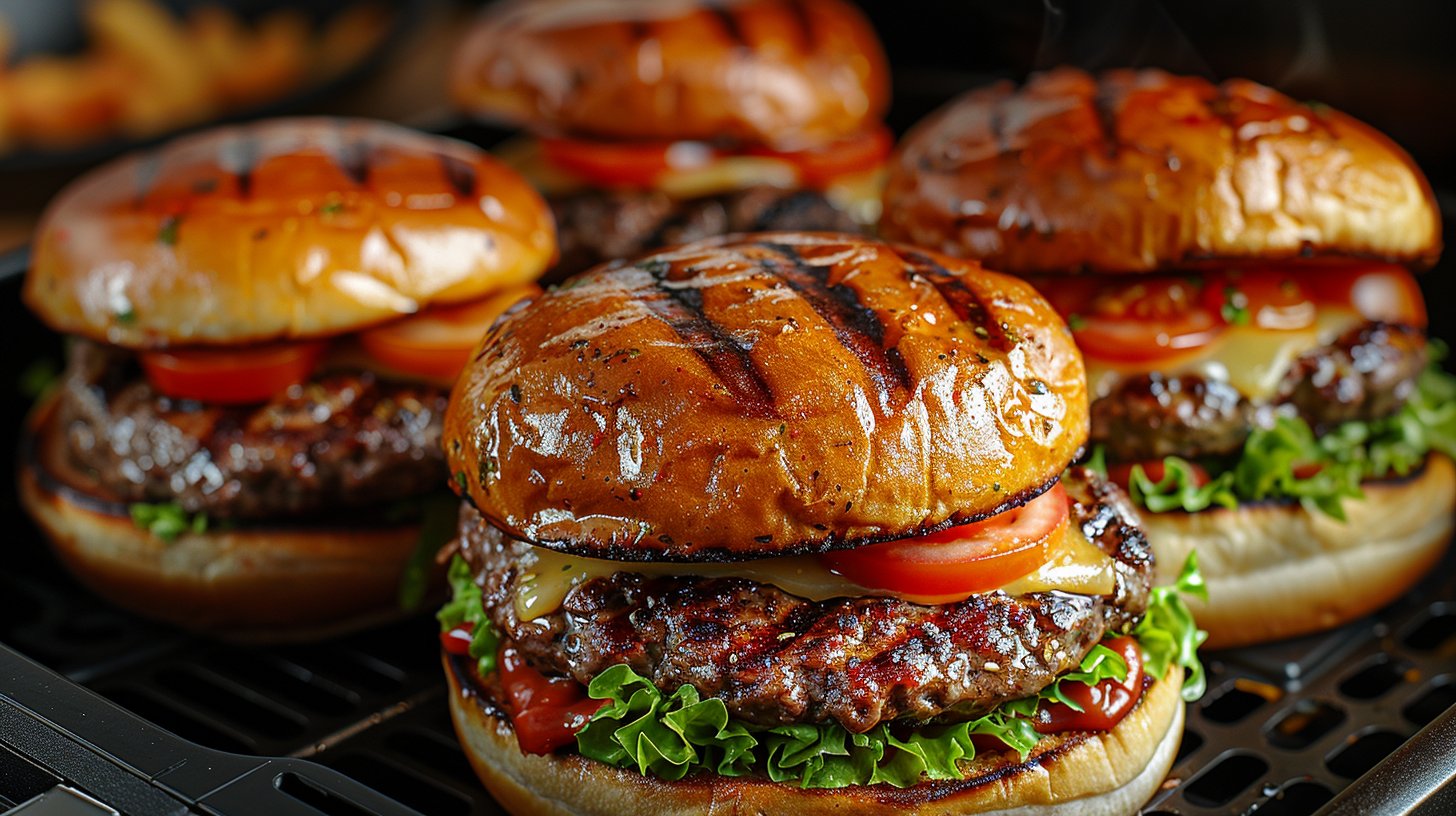 Recette Burgers de bœuf air fryer