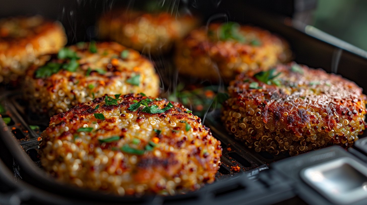 Galettes de quinoa brocoli et courgette à l'Air Fryer