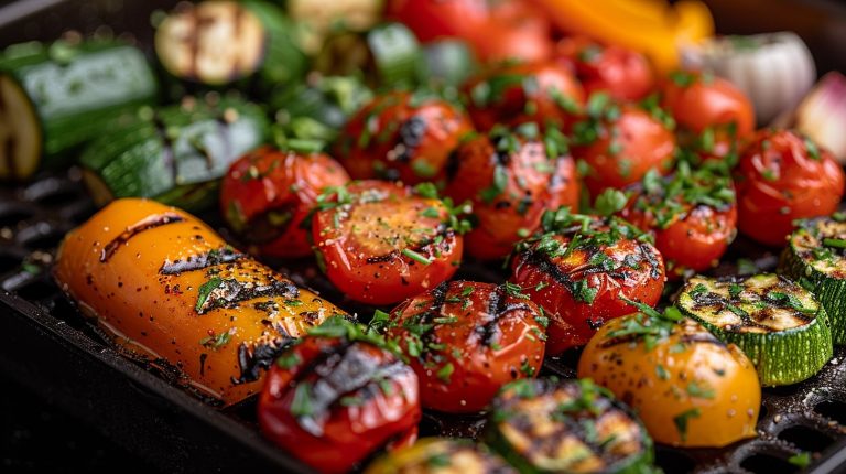 Recette Salade de légumes grillés air fryer