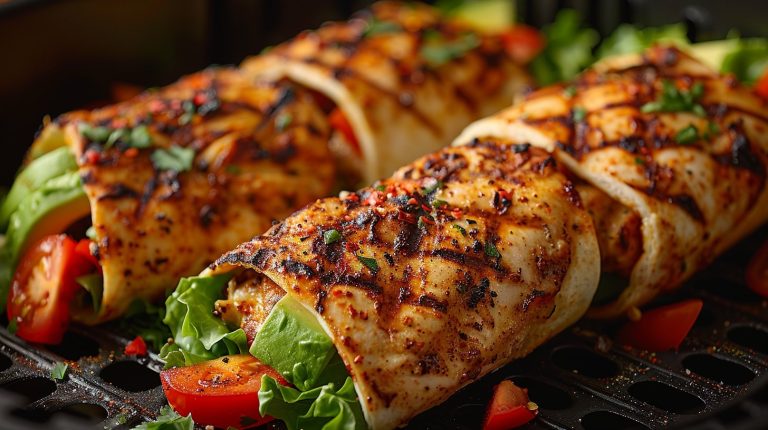 Recette Wraps de poulet air fryer - Air fryer ninja