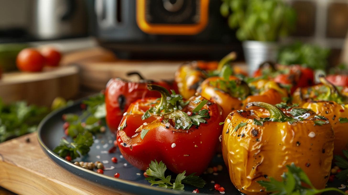 Recette Poivrons Marinés Air Fryer