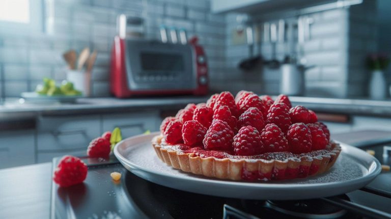 Recette Tarte aux framboises air fryer