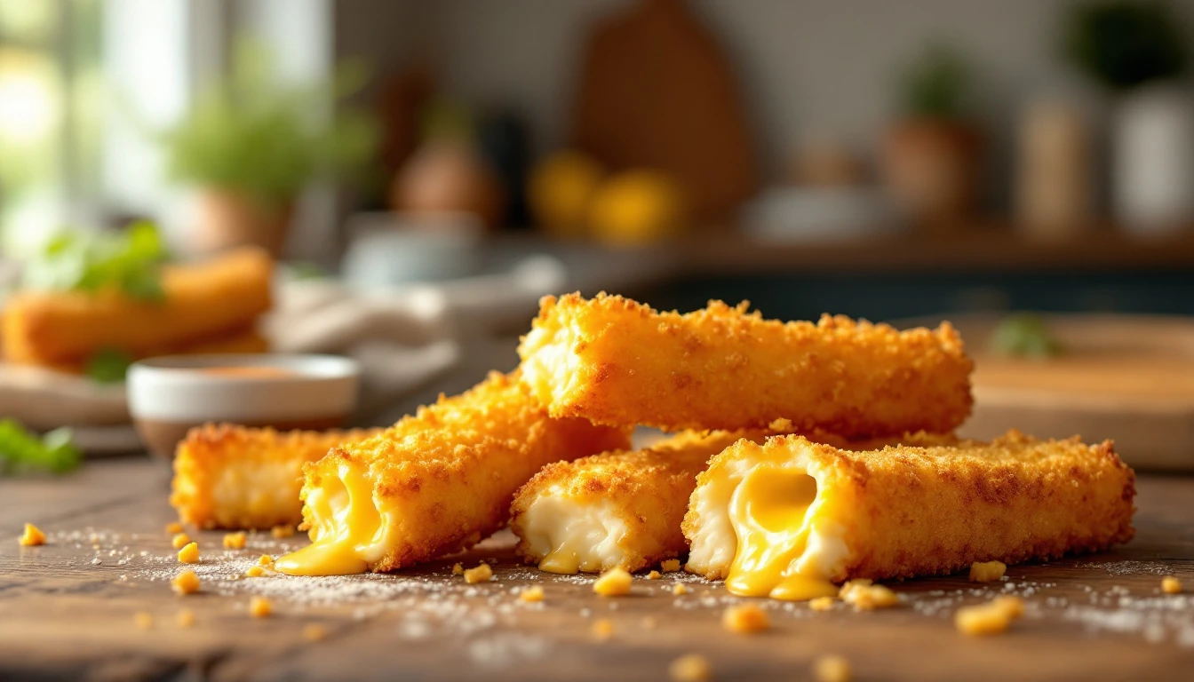 Recette de bâtonnets de mozzarella air fryer