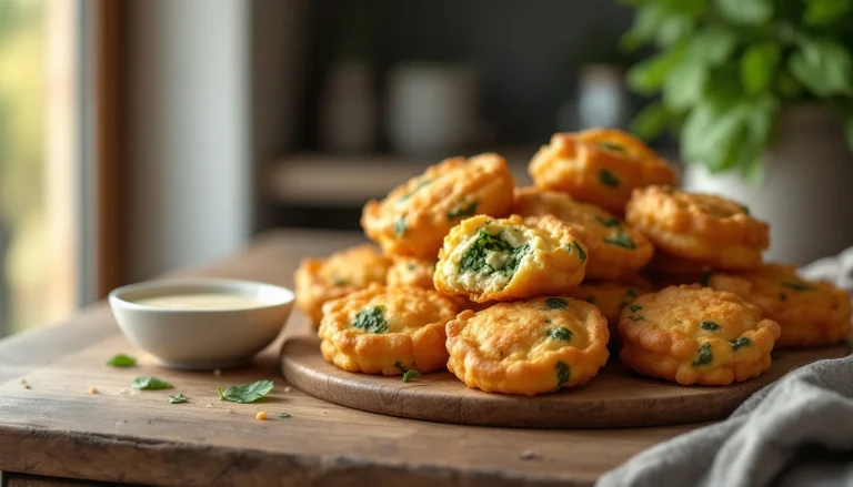 Recette de beignets d'épinards air fryer
