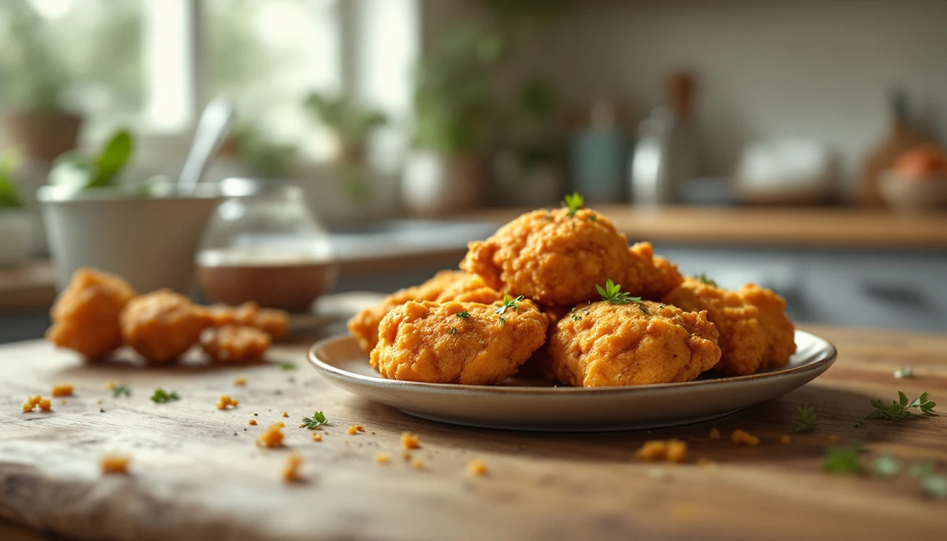 Hauts de cuisse de poulet croustillants à l'Air Fryer