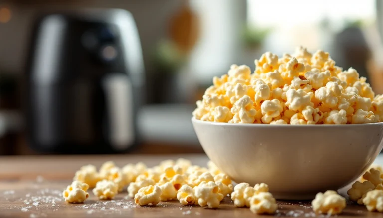 Recette de pop-corn air fryer