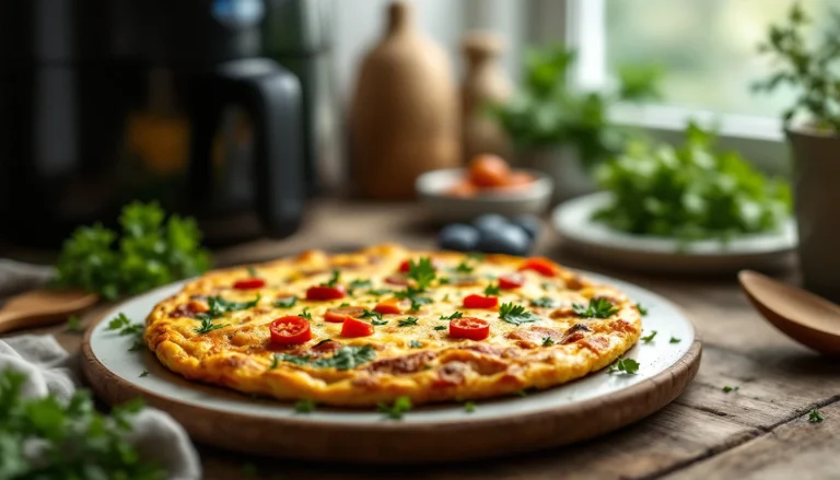 Recette de frittata air fryer