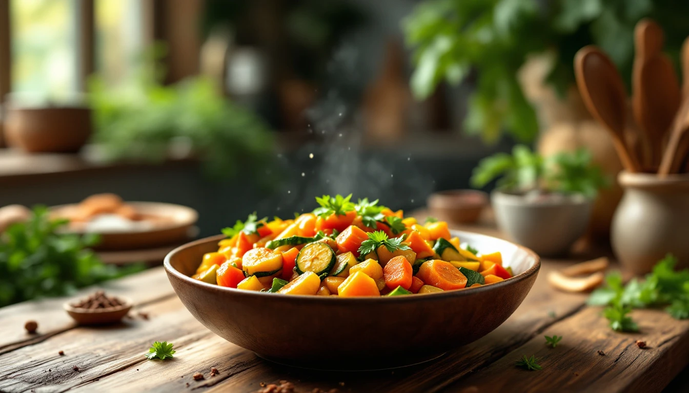 Curry de légumes à l'Air Fryer