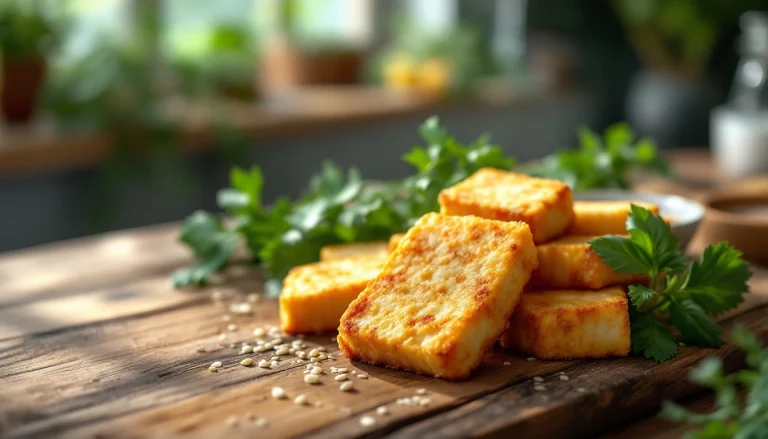 Recette de tofu croustillant air fryer