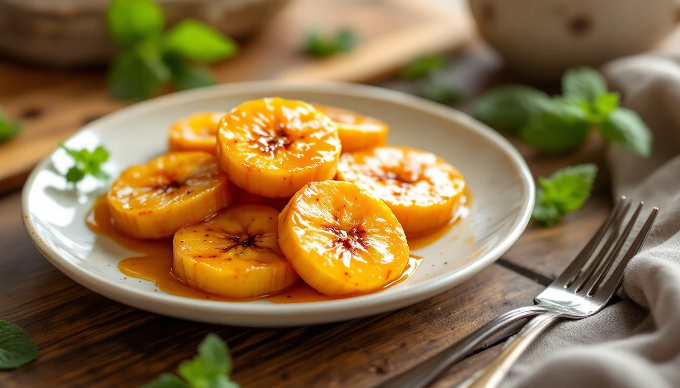 Recette de bananes caramélisées air fryer