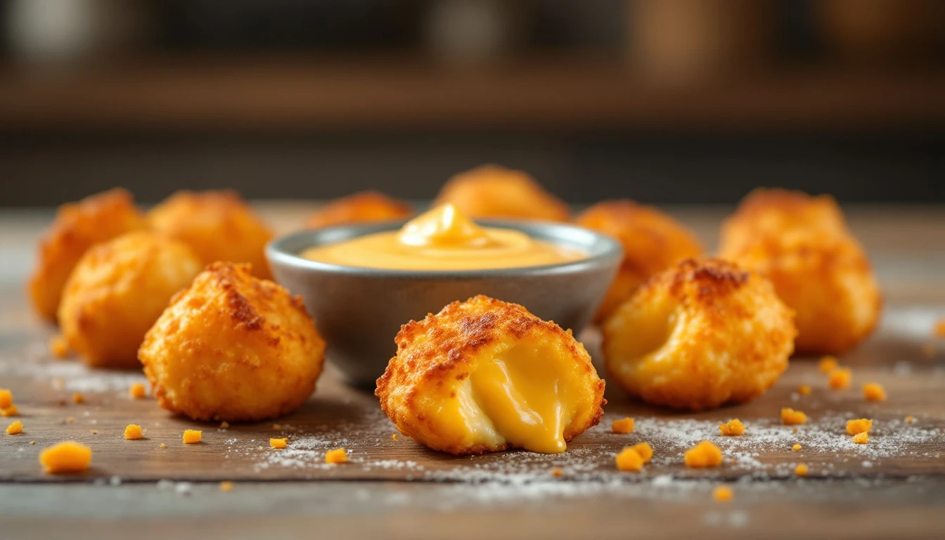 Bouchées au fromage croustillantes à l'Air Fryer