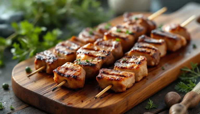 Recette de brochettes de viande air fryer