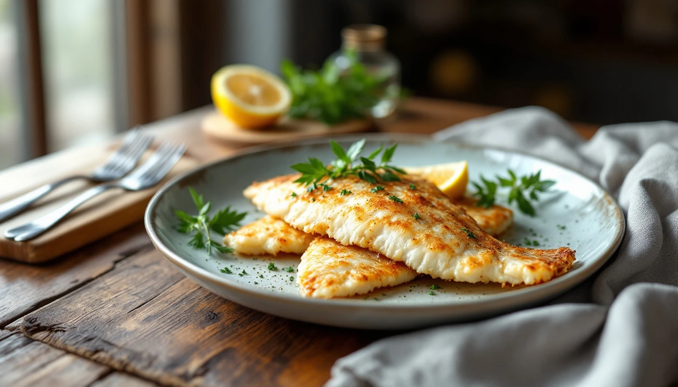 Recette de Plie Panée à l'Air Fryer