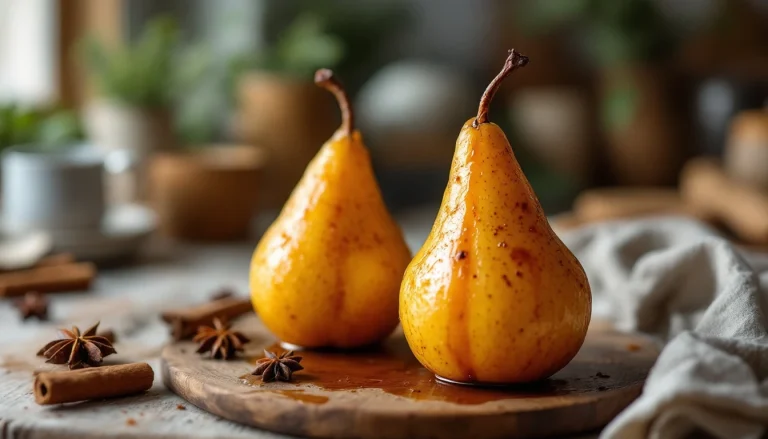 Recette de poires rôties air fryer