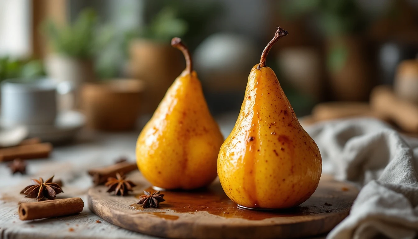 Poires rôties à l'Air Fryer