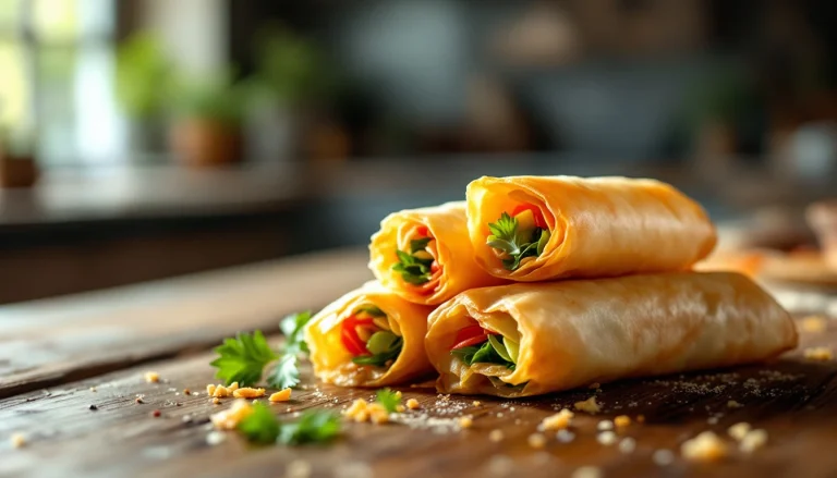 Recette de spring rolls air fryer