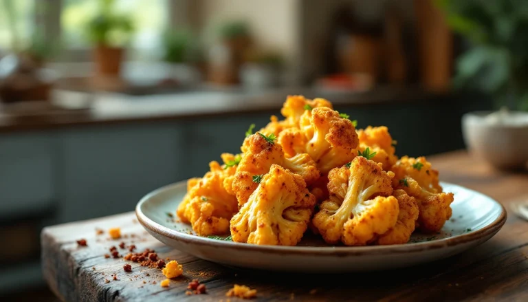 Recette de chou-fleur épicé air fryer