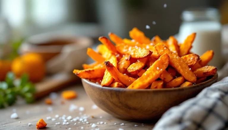 Recette de frites de patate douce air fryer