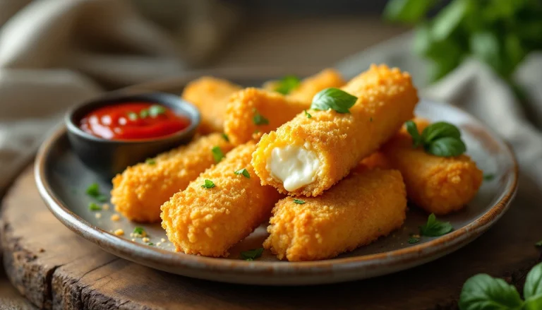 Recette de mozzarella panée air fryer