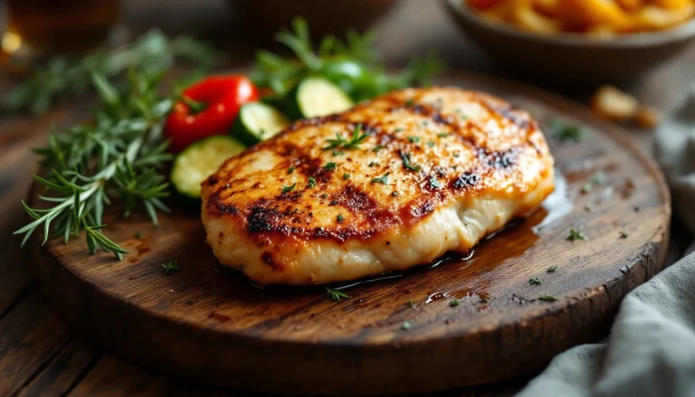 Recette de blanc de poulet mariné air fryer