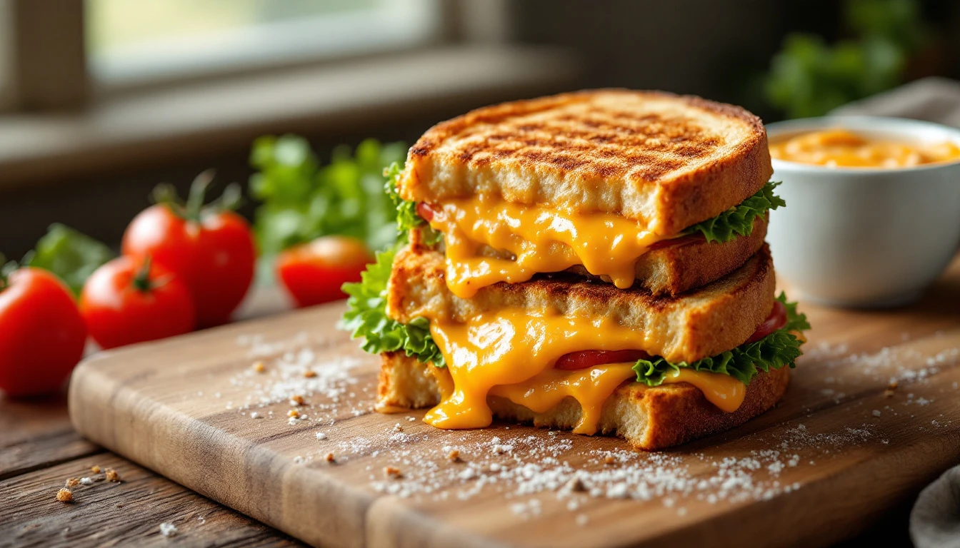 Recette de sandwichs grillés air fryer