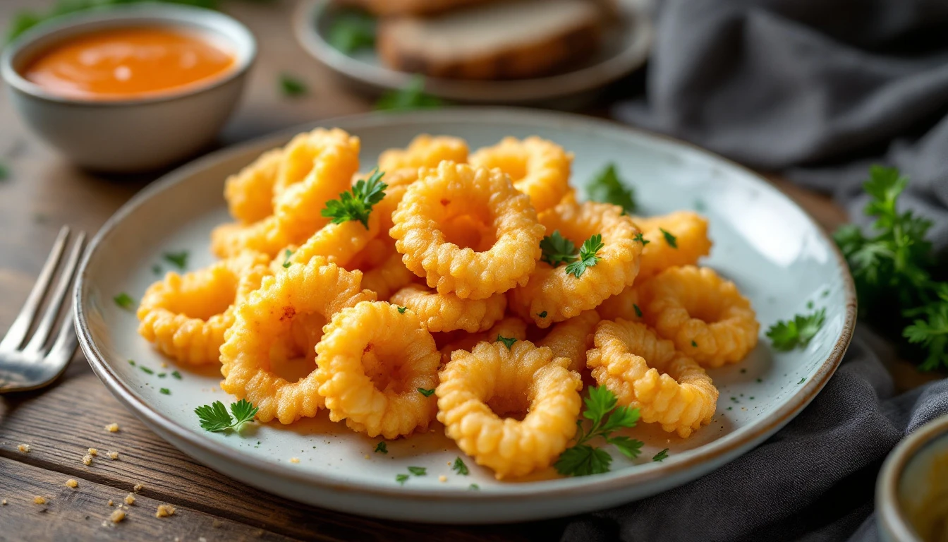 Recette de calamars air fryer