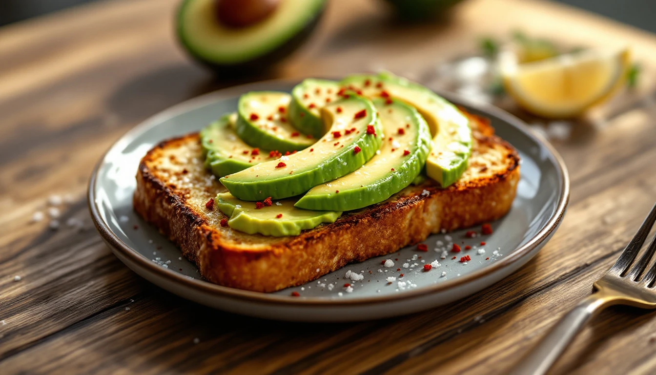 Recette de toast à l'avocat air fryer