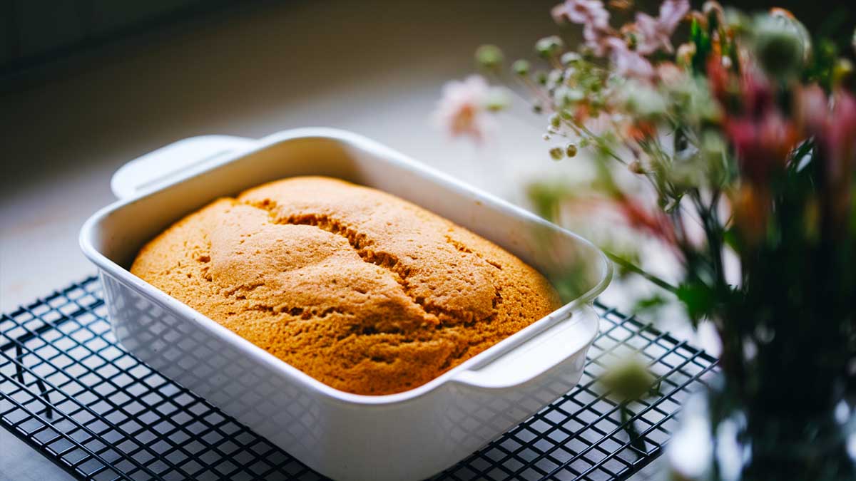 Gâteau quatre-quarts moelleux à l'Air Fryer