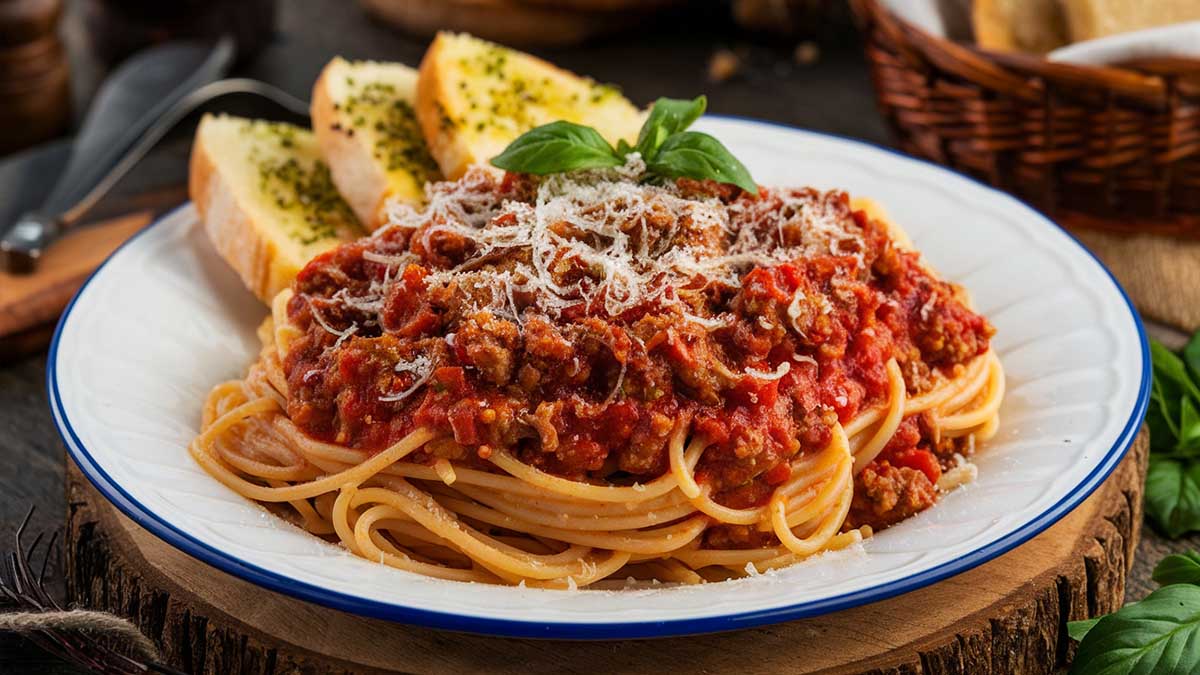 Spaghettis à la bolognaise à l'Air Fryer