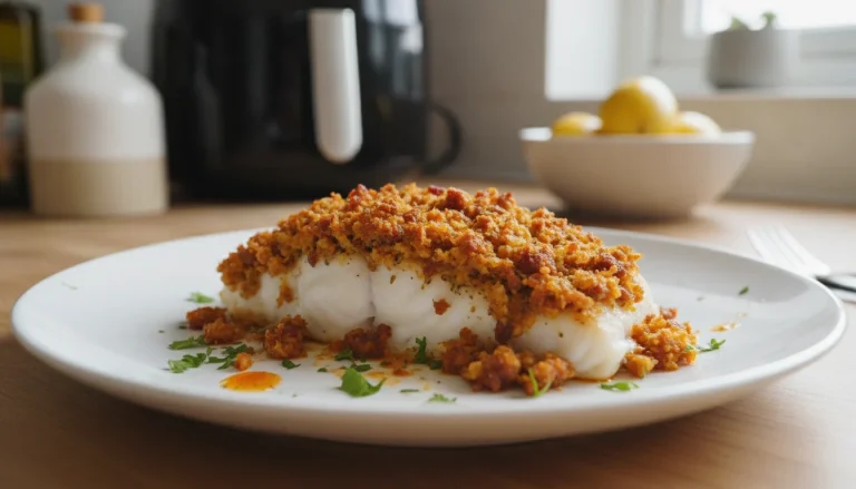 Cabillaud en croûte de chorizo au Air Fryer