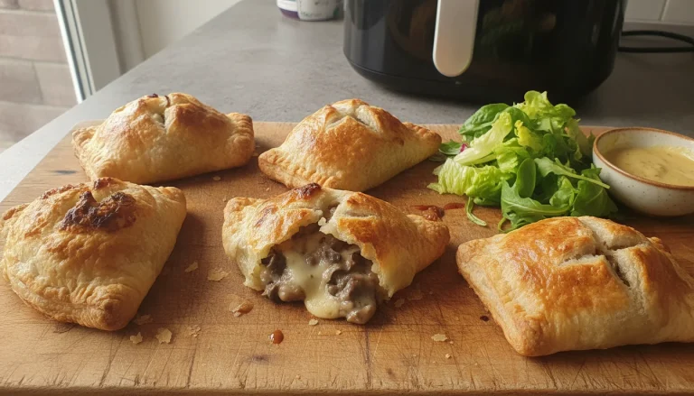Chaussons aux champignons et comté au Air Fryer