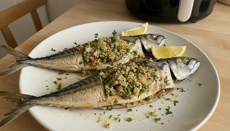 Maquereaux farcis aux herbes au Air Fryer
