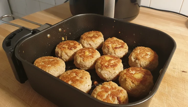 Boulettes de dinde aux châtaignes au Air Fryer