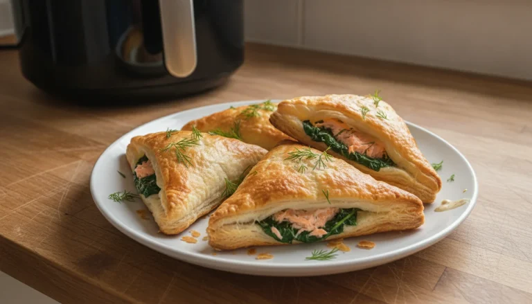 Feuilletés de saumon aux épinards au Air Fryer