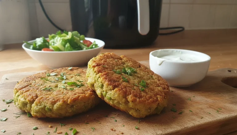 Galettes de pois cassés aux herbes au Air Fryer
