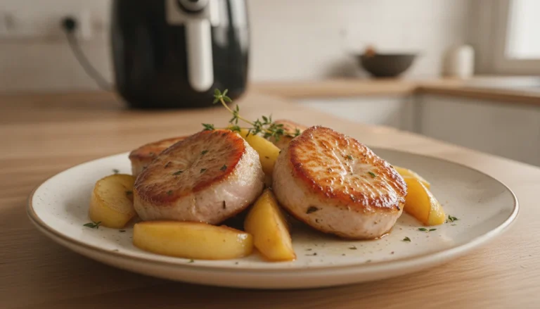 Médaillons de porc aux pommes au Air Fryer